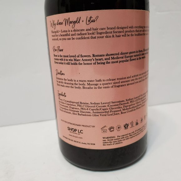 Marigold + Lotus Rose Uplifting Body Wash, 8 oz, Sealed NEW - Picture 3 of 4